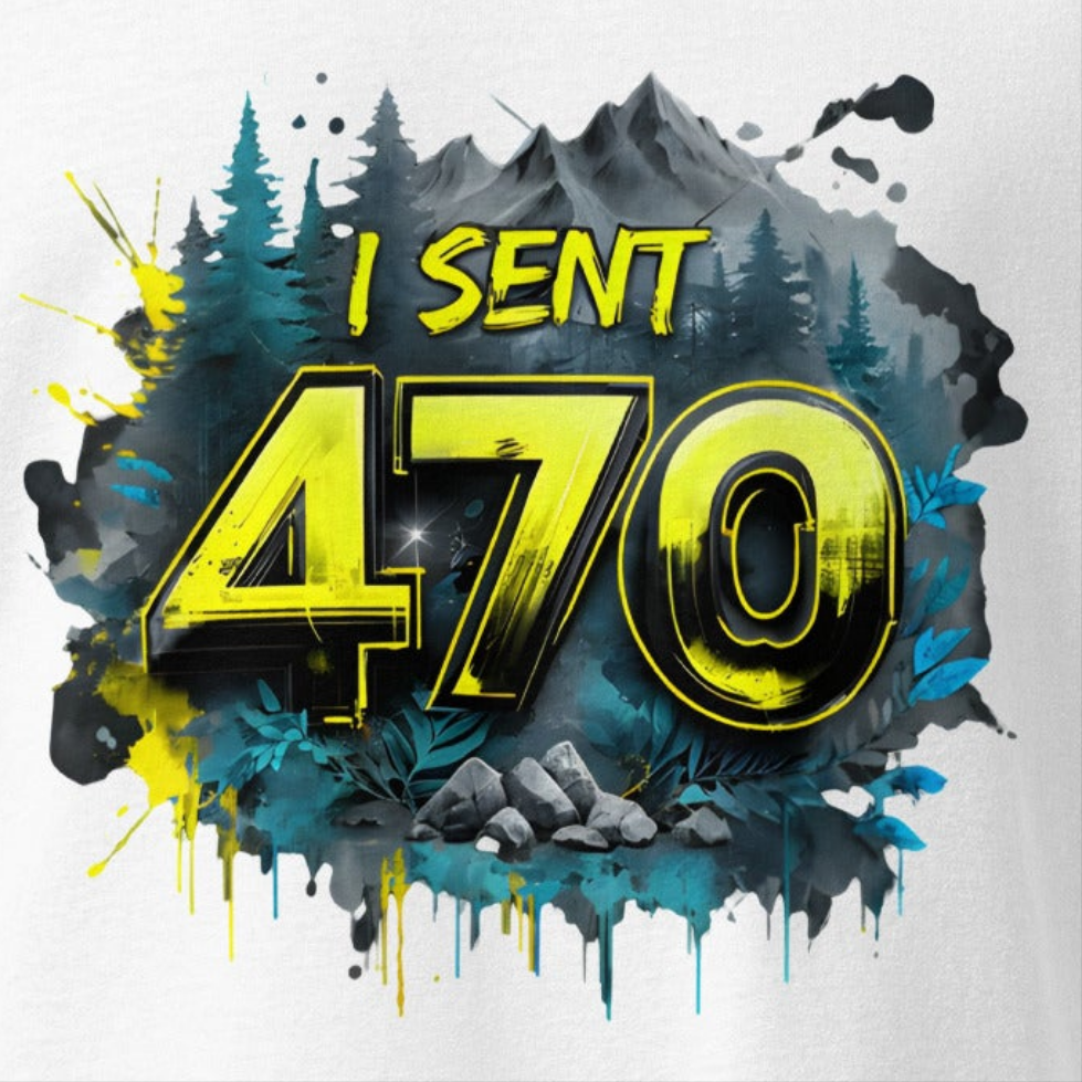 Oversized heavyweight t-shirt Yellow I sent the 470 trail