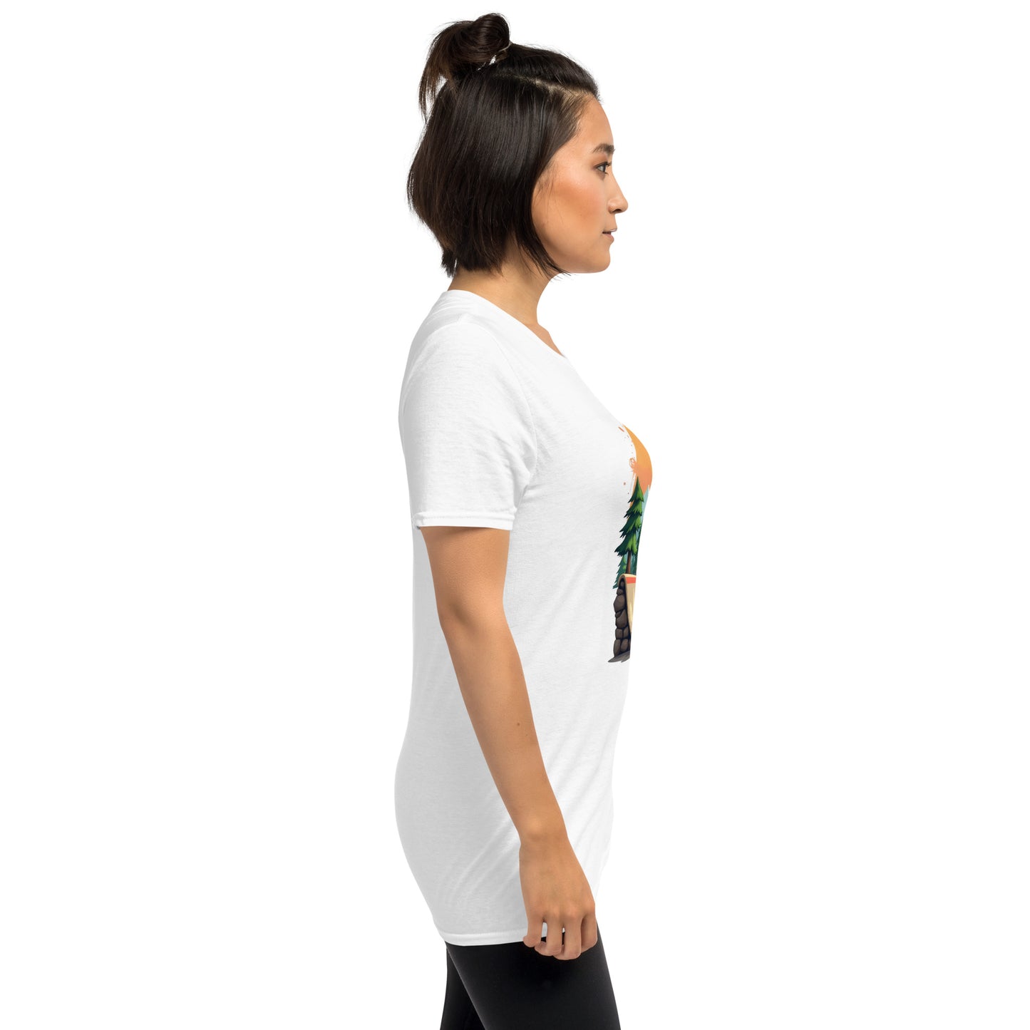 pug dog at bike park Short-Sleeve Unisex T-Shirt