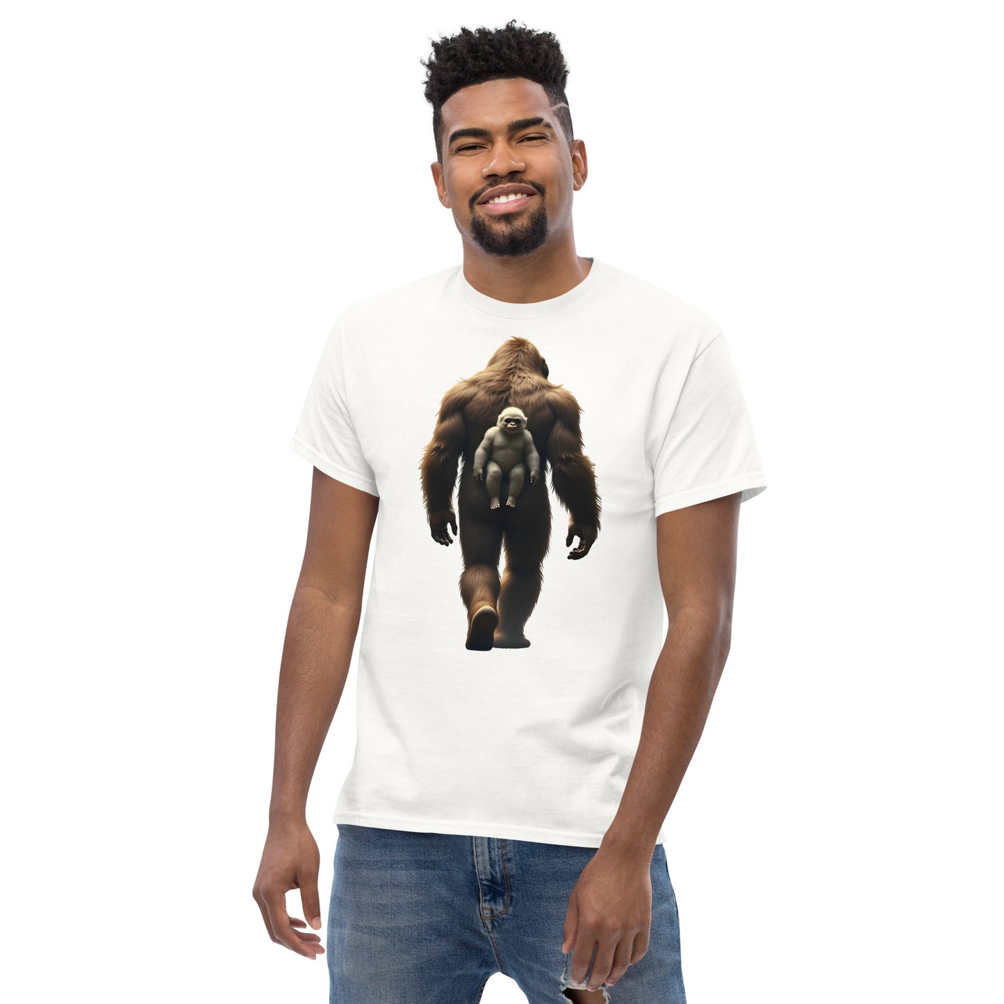 Unisex Baby Bigfoot backpack classic tee