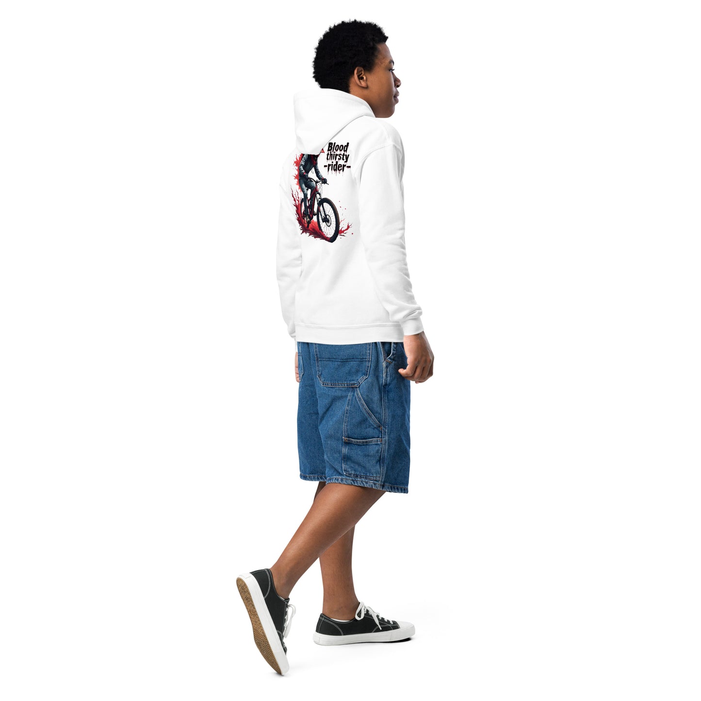 Youth blood thirsty rider heavy blend hoodie
