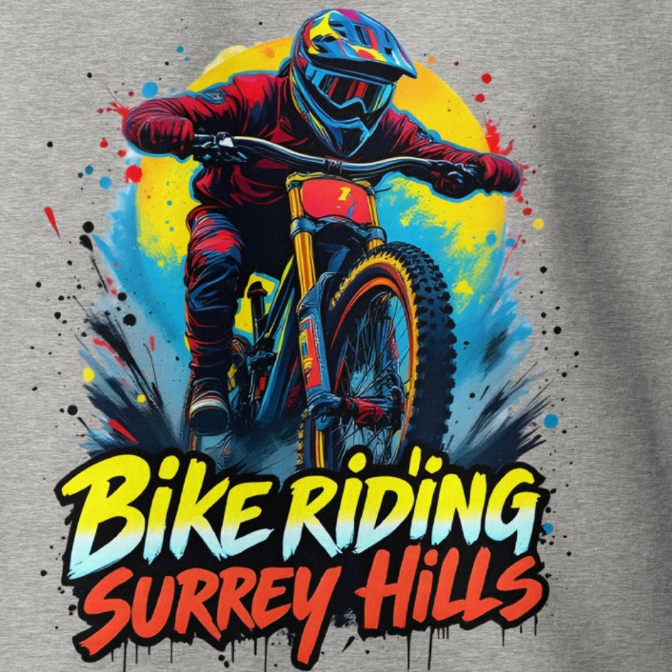 Unisex bike riding Surrey Hills Premium Hoodie