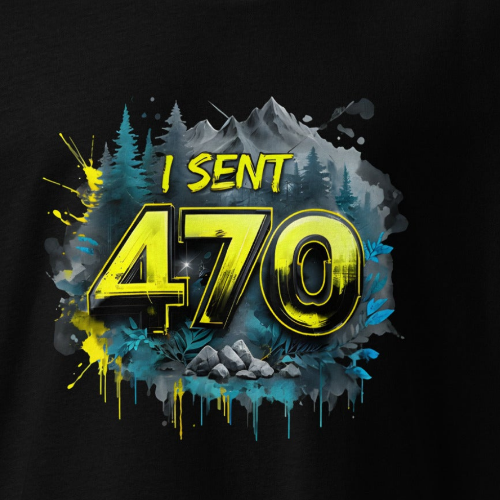 Oversized heavyweight t-shirt Yellow I sent the 470 trail