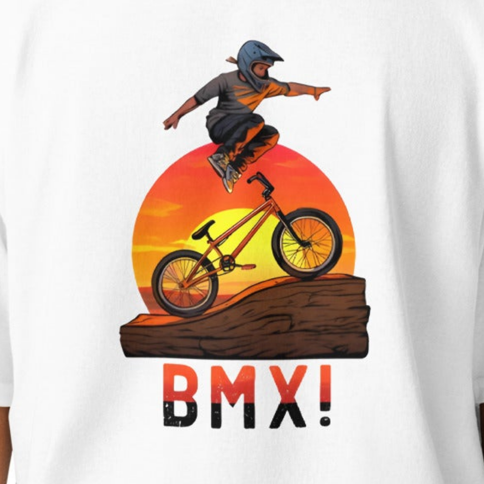 Youth BMX & www.davesbikelife.shop Back and front printed classic tee