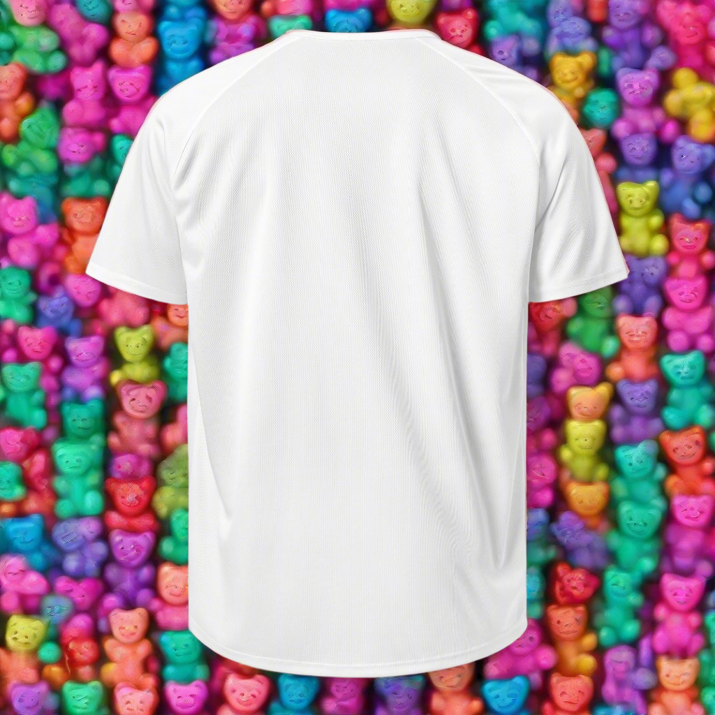 Women's gym why gummy bear Valentine's Dryer fit material sports jersey