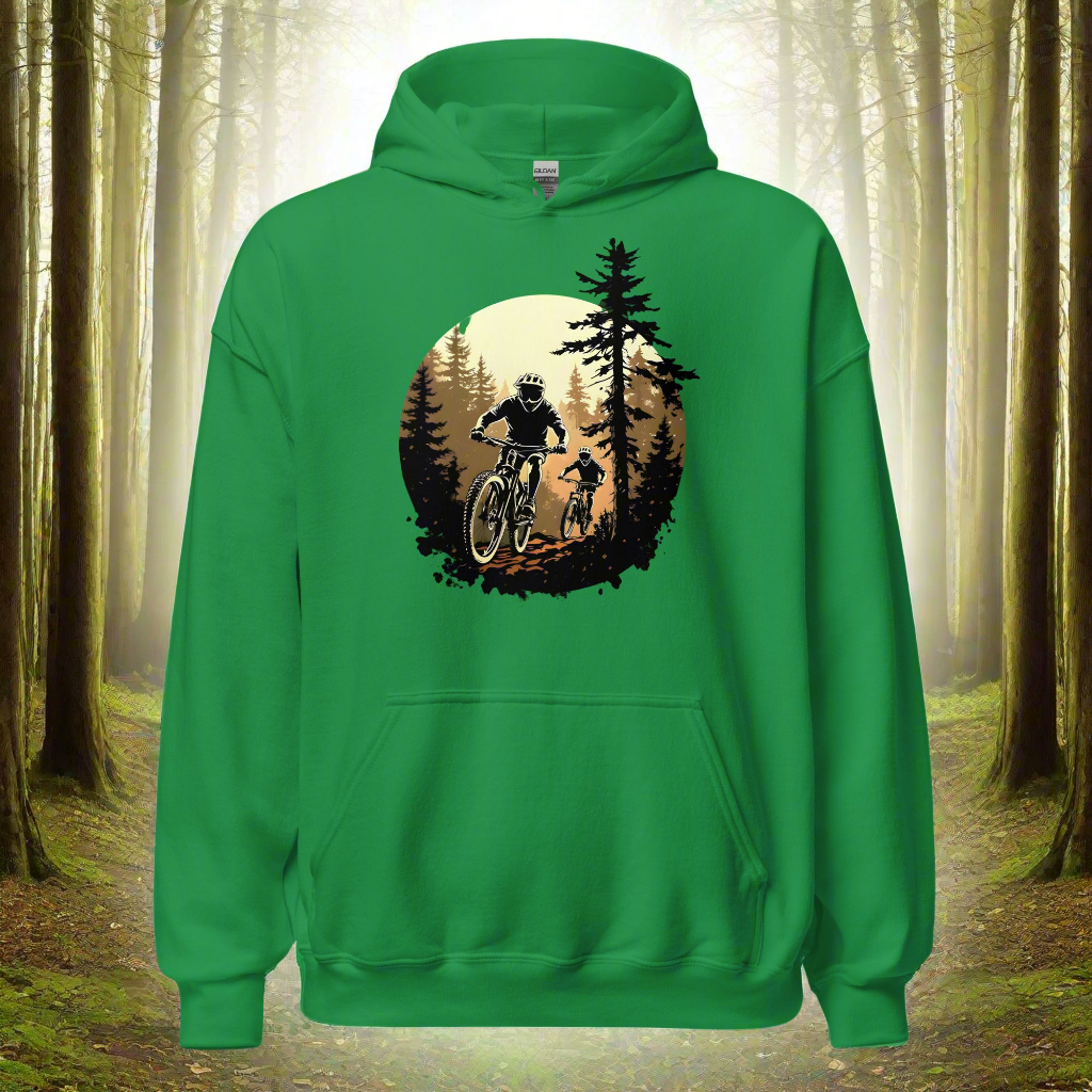 Unisex Twin print MTB-The forest Adventure Hoodie