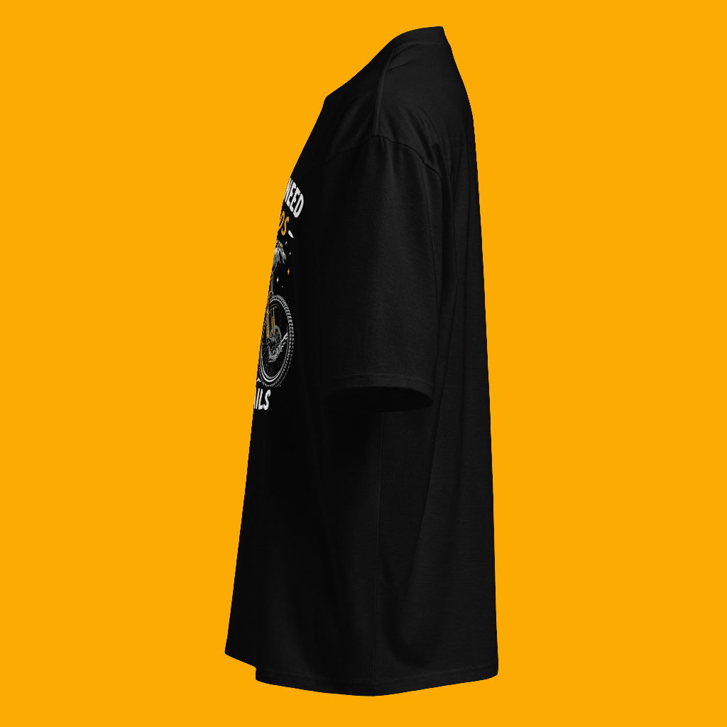 Oversized We don't need roads mtb heavyweight t-shirt