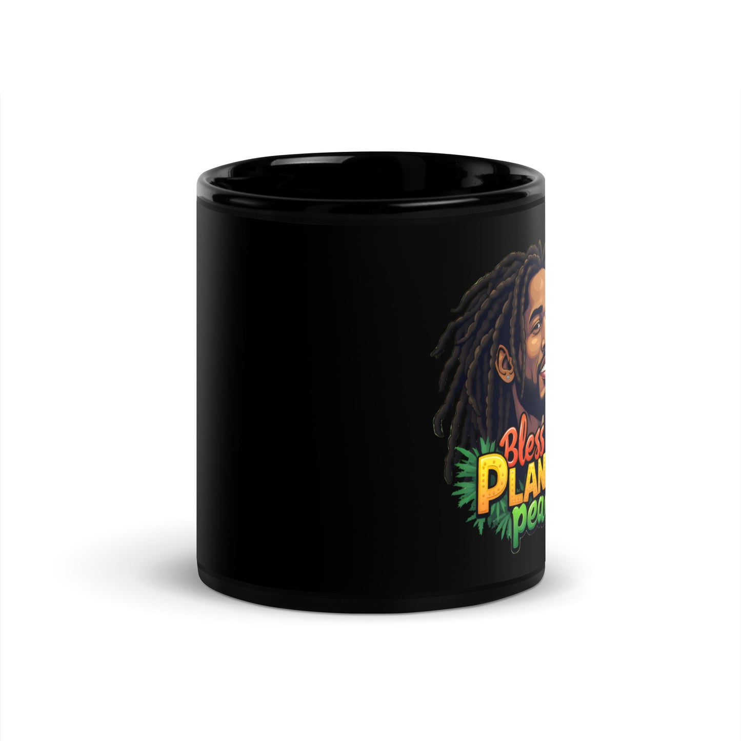 Black bless up Glossy Jamaican Mug