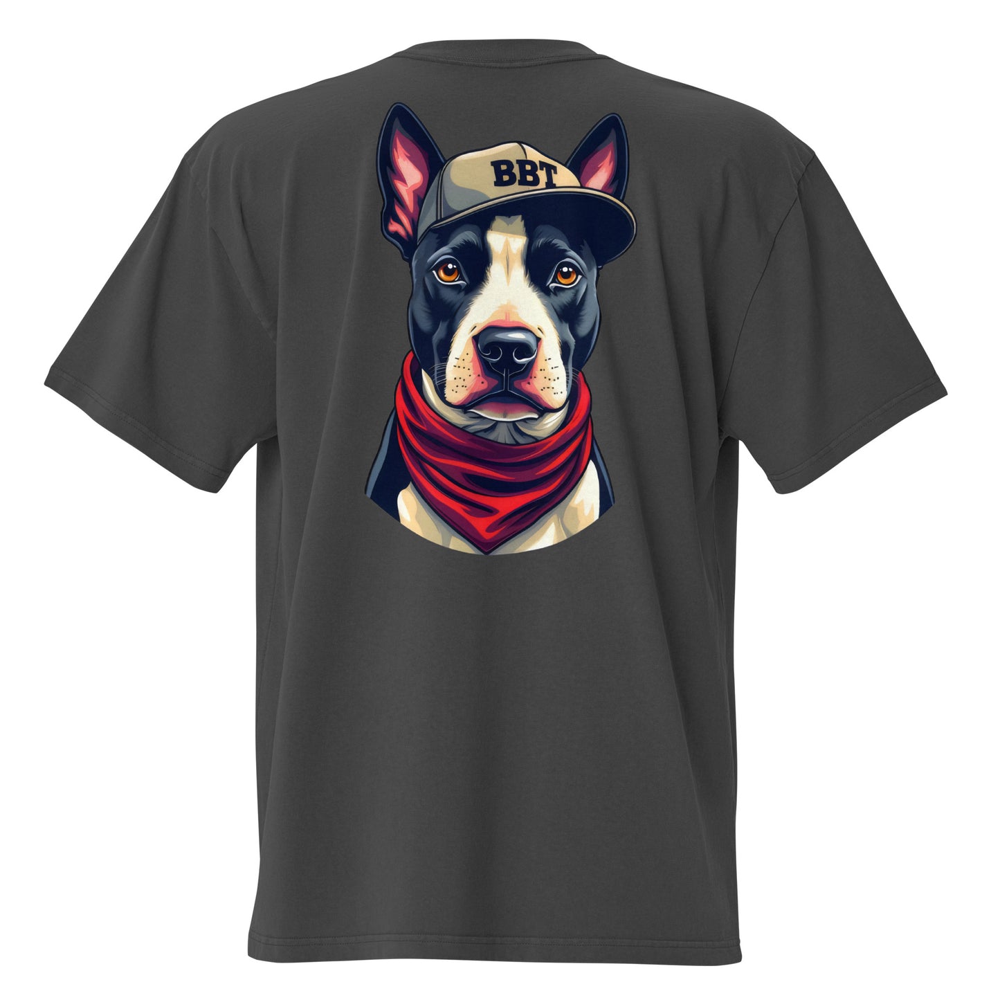 Oversized English bull terrier tee faded t-shirt