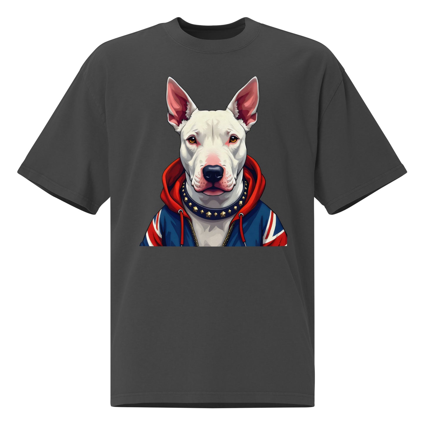 Oversized English bull terrier tee faded t-shirt