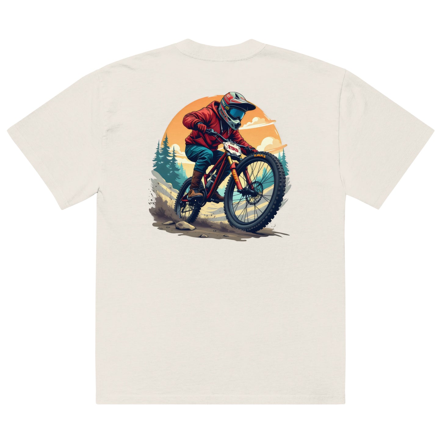 Simply shred and focus Oversized faded t-shirt