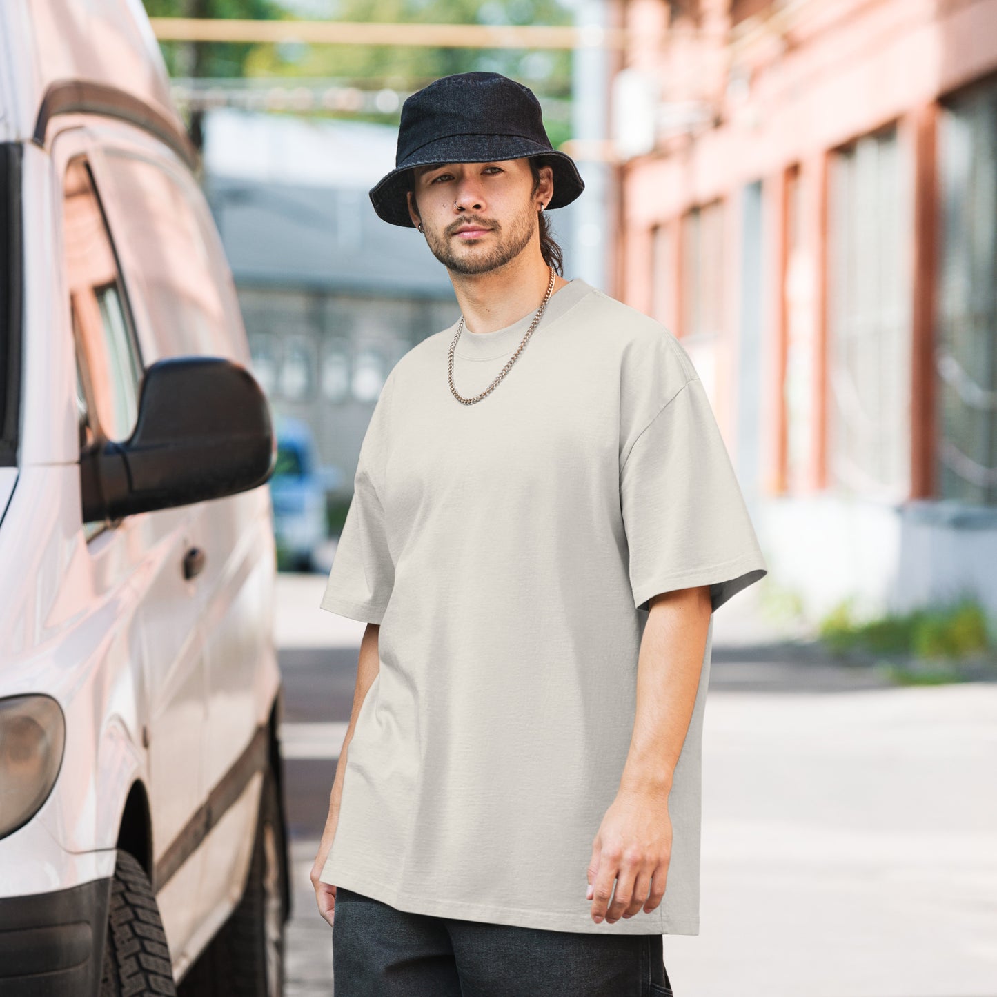 Oversized N8 Rider faded t-shirt
