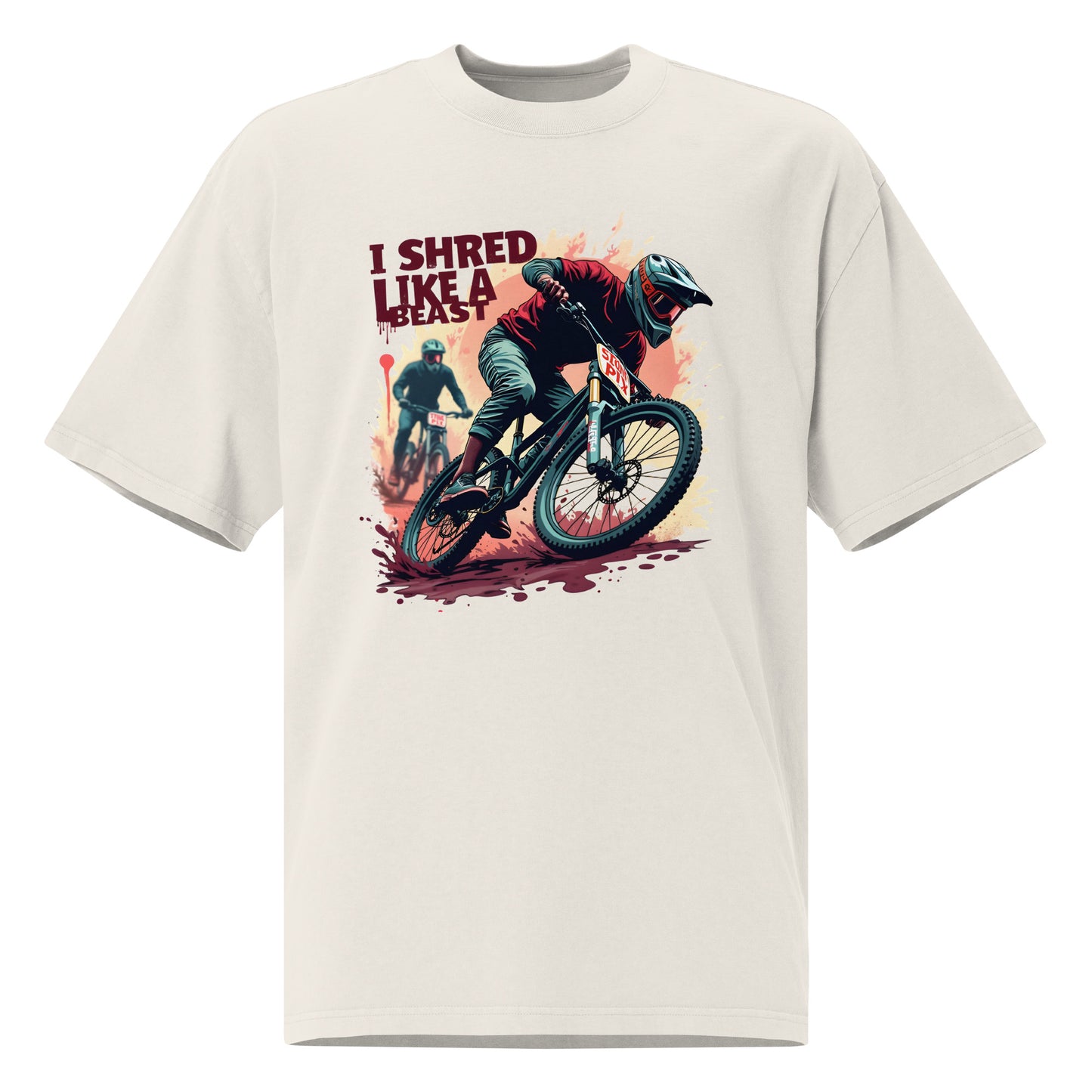Oversized MTB Shredding faded t-shirt