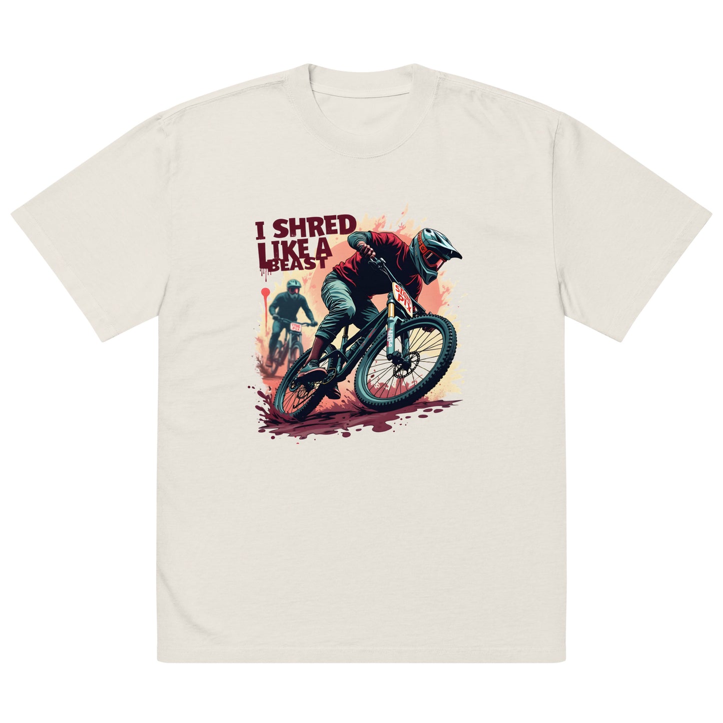 Oversized MTB Shredding faded t-shirt