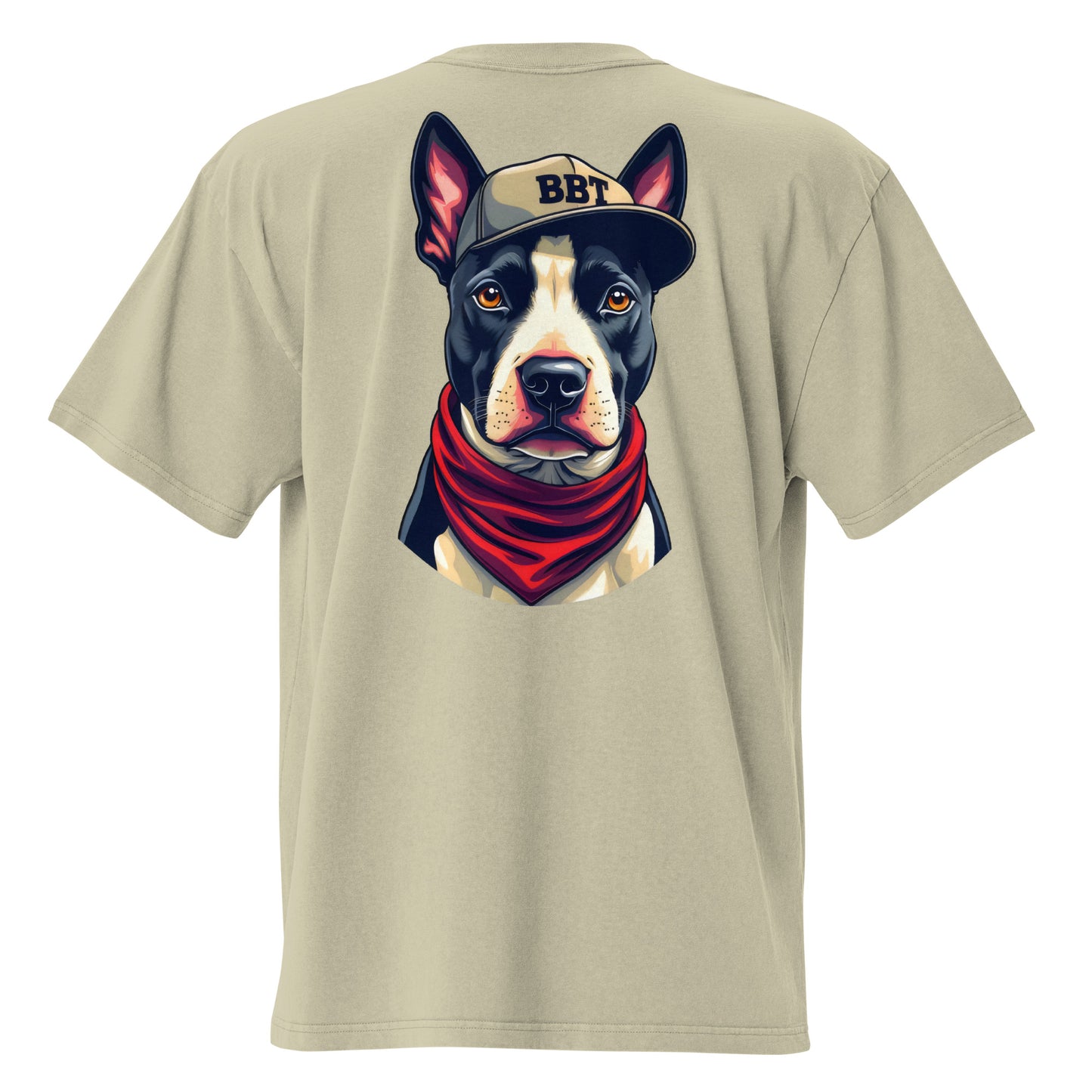 Oversized English bull terrier tee faded t-shirt