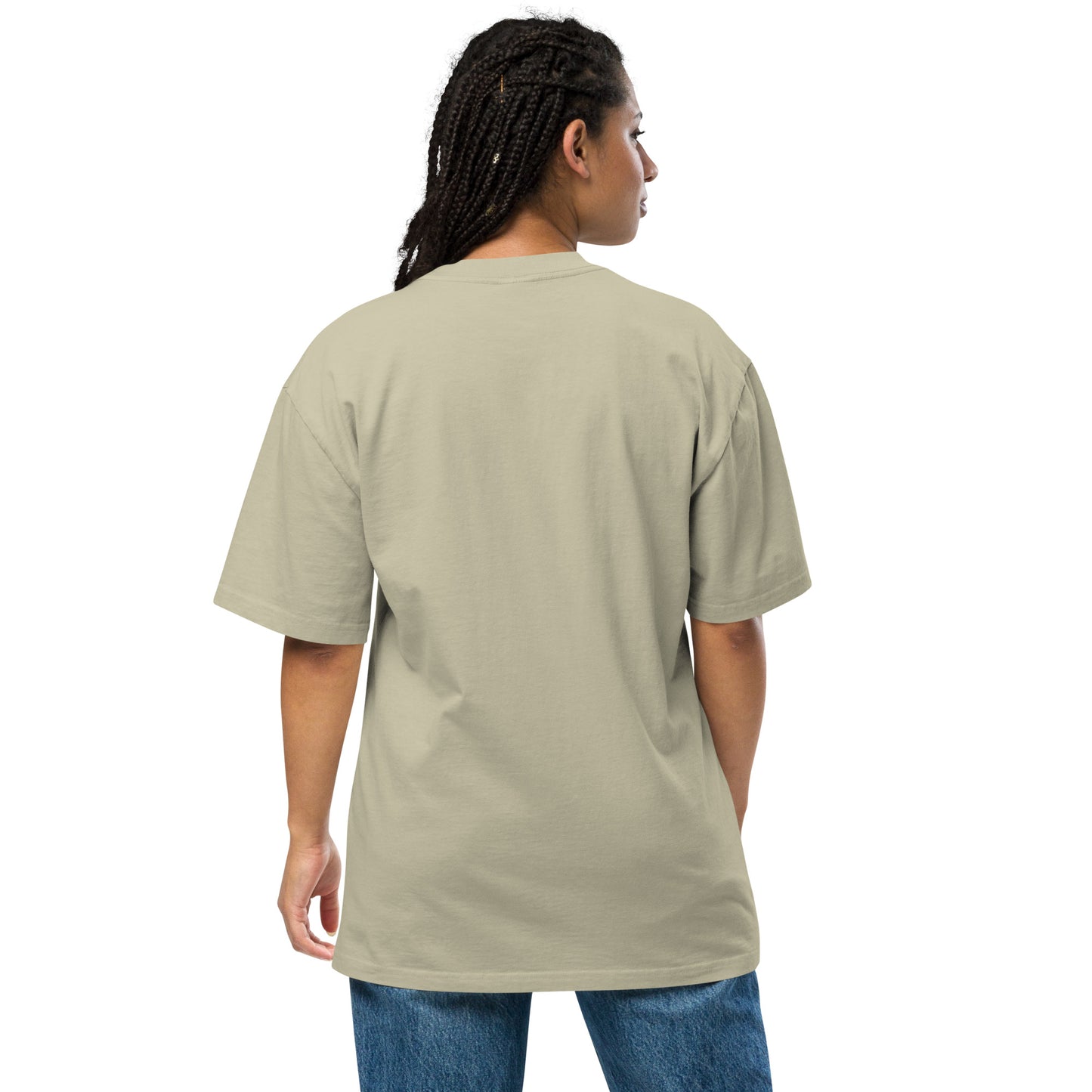Oversized Lunar Cockapoo dog faded t-shirt