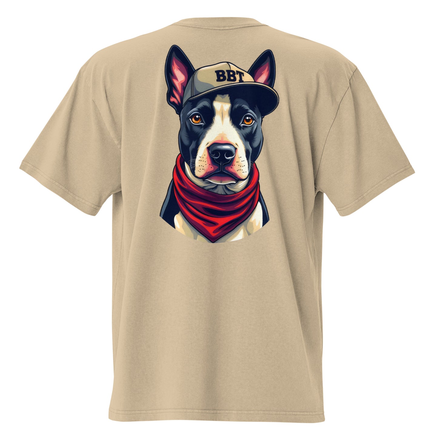 Oversized English bull terrier tee faded t-shirt