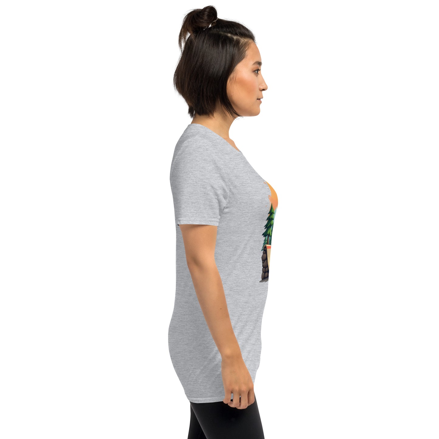 pug dog at bike park Short-Sleeve Unisex T-Shirt