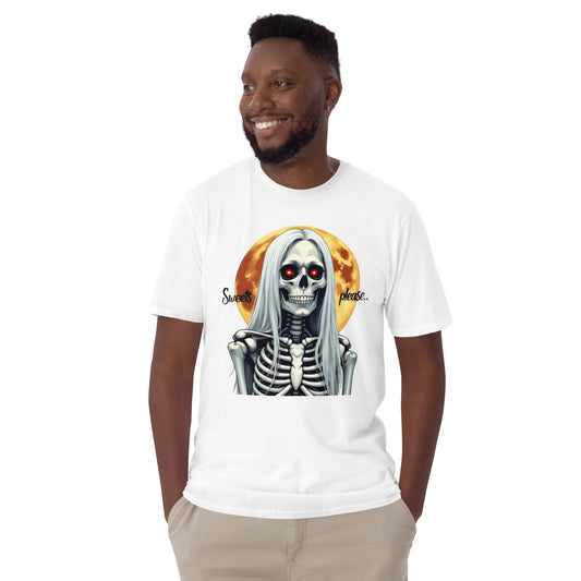 Short-Sleeve Sweets please Halloween Old Lady Unisex T-Shirt