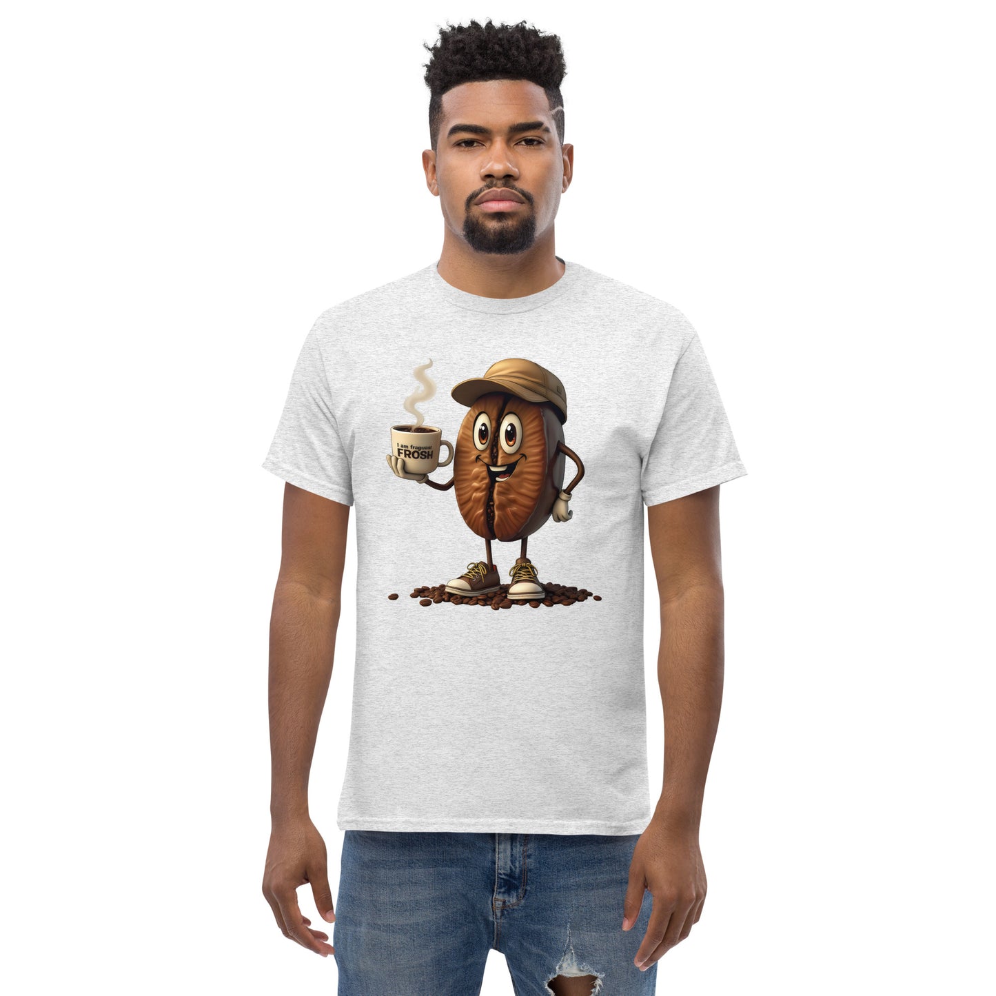 Unisex coffee Bean in a cup classic tee