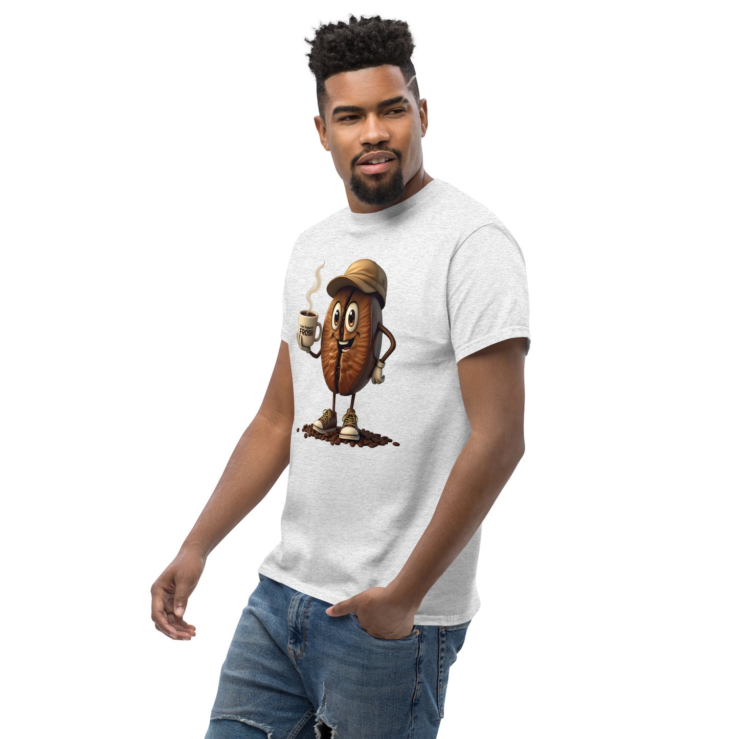 Unisex coffee Bean in a cup classic tee