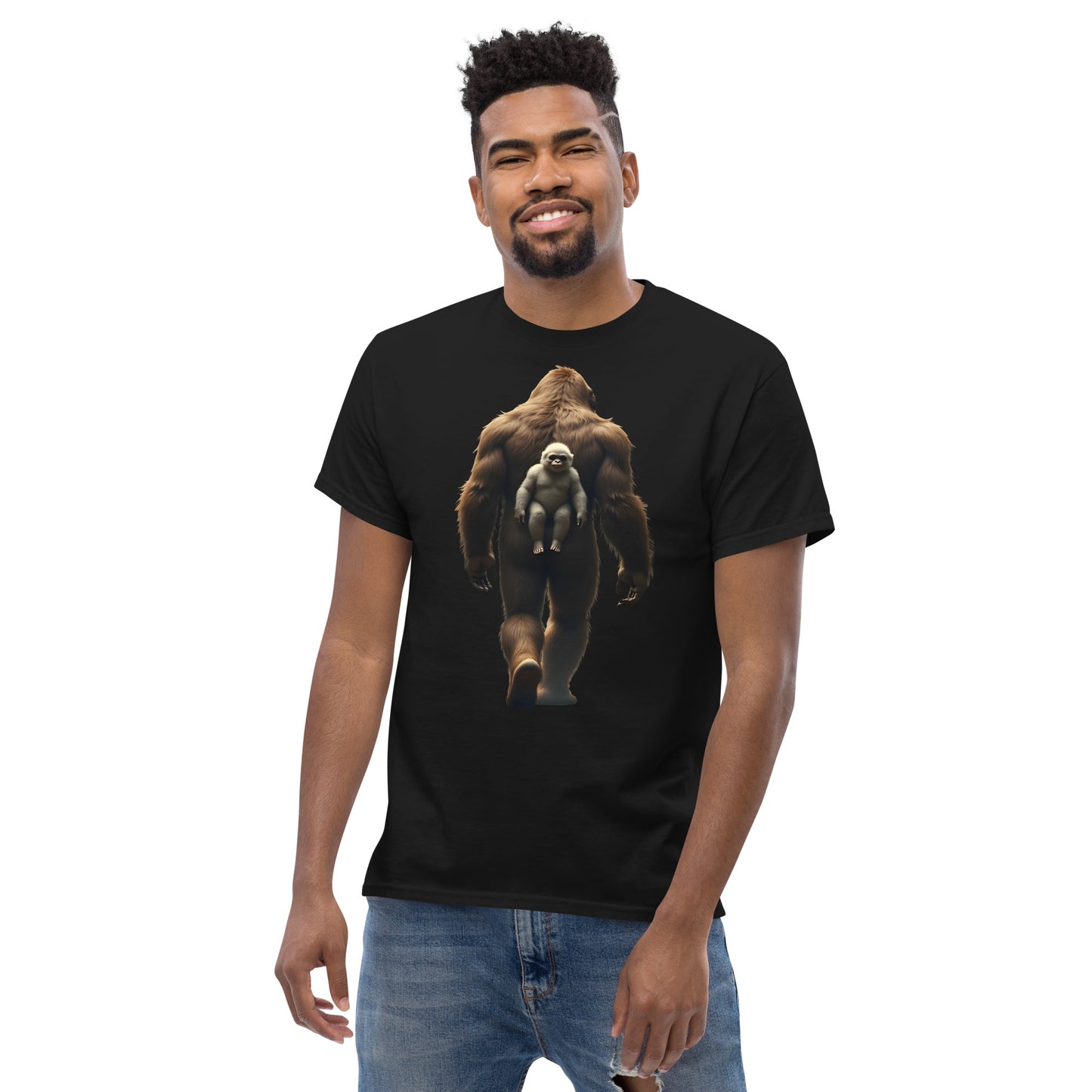 Unisex Baby Bigfoot backpack classic tee