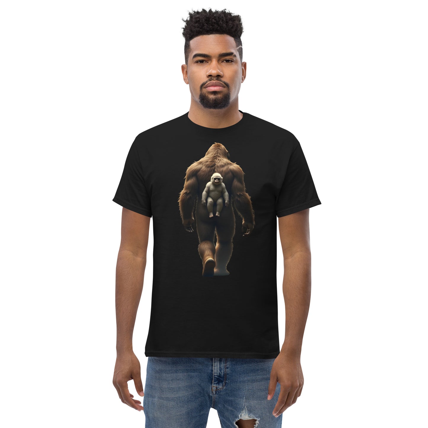 Unisex Baby Bigfoot backpack classic tee