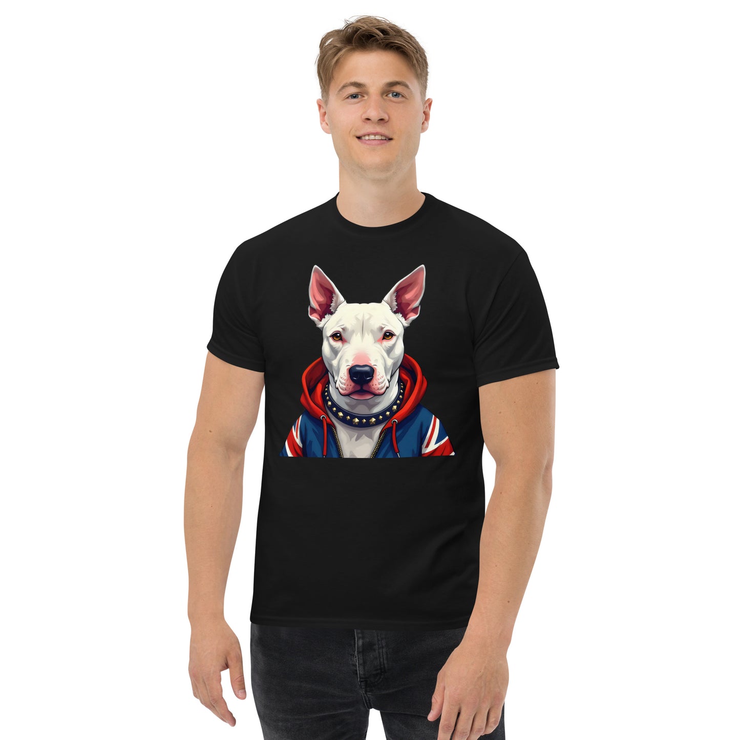 Unisex What English bull terrier union Jack Hoodie classic tee