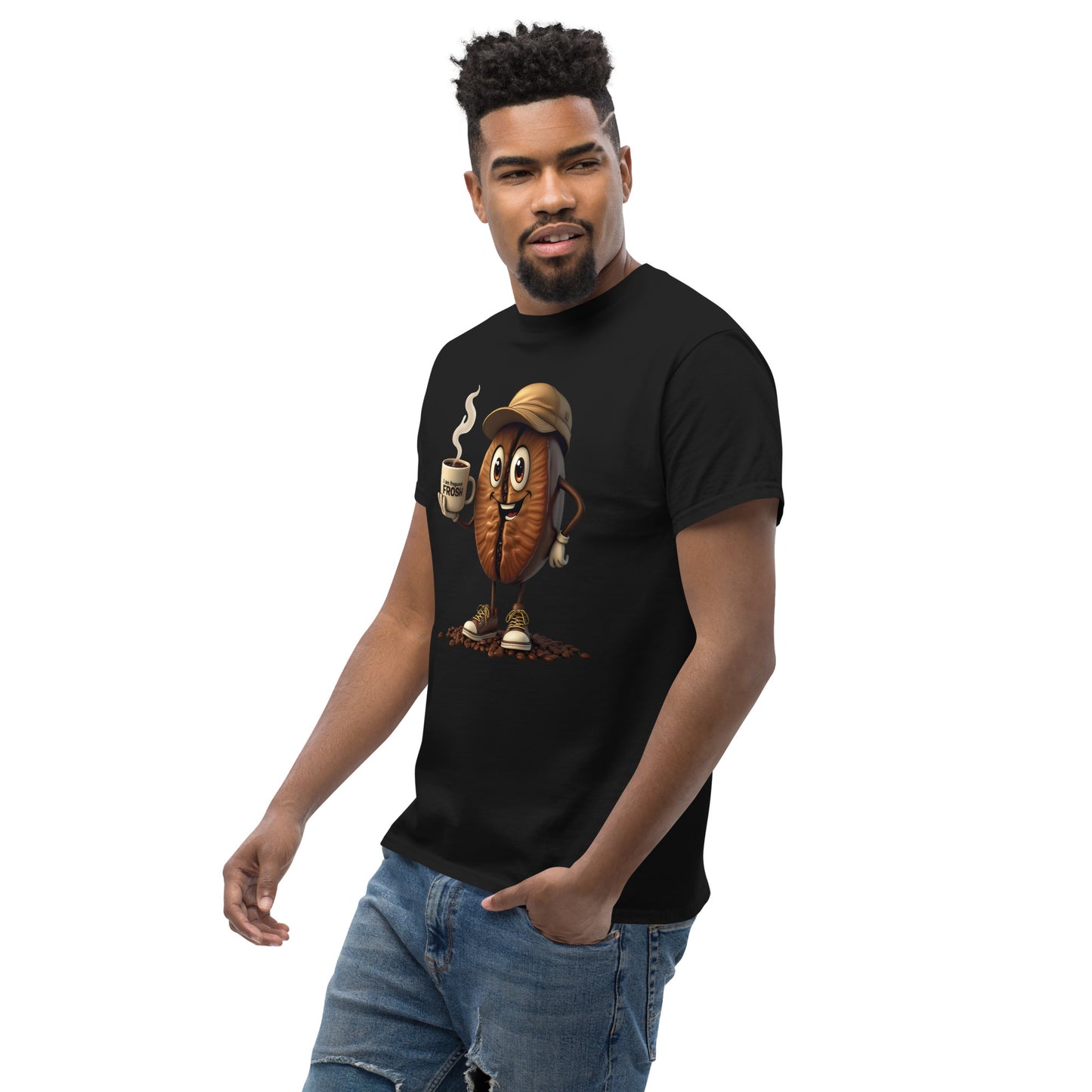Unisex coffee Bean in a cup classic tee