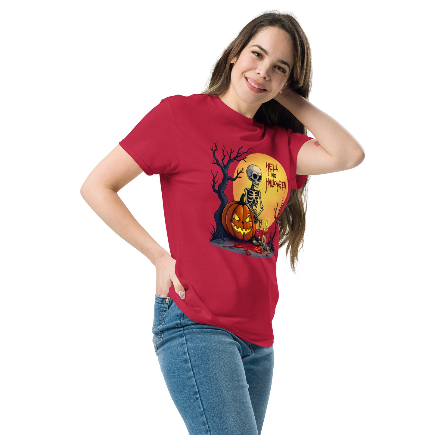 Unisex Hell no Halloween classic tee