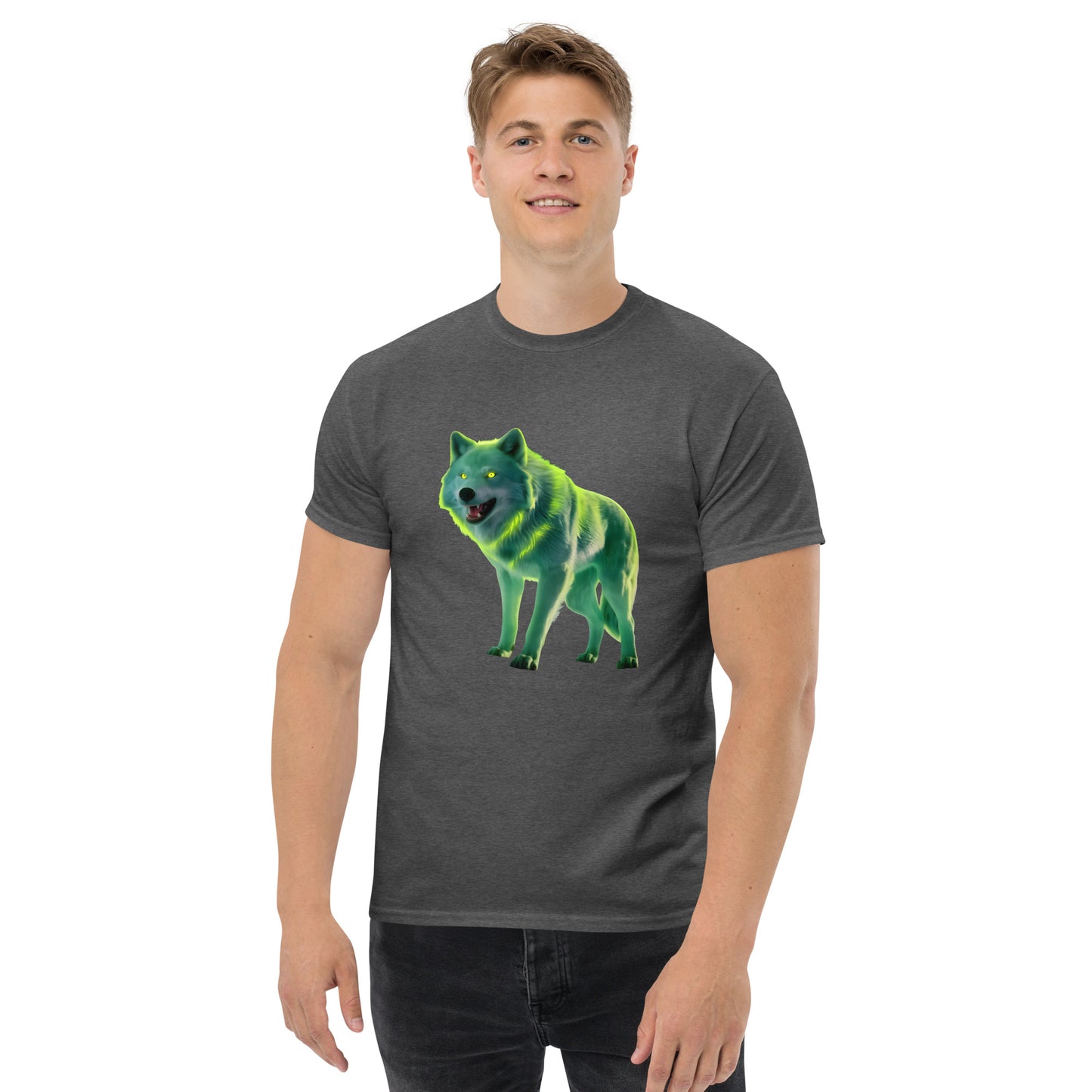 Unisex glowing eyed Wolf classic tee
