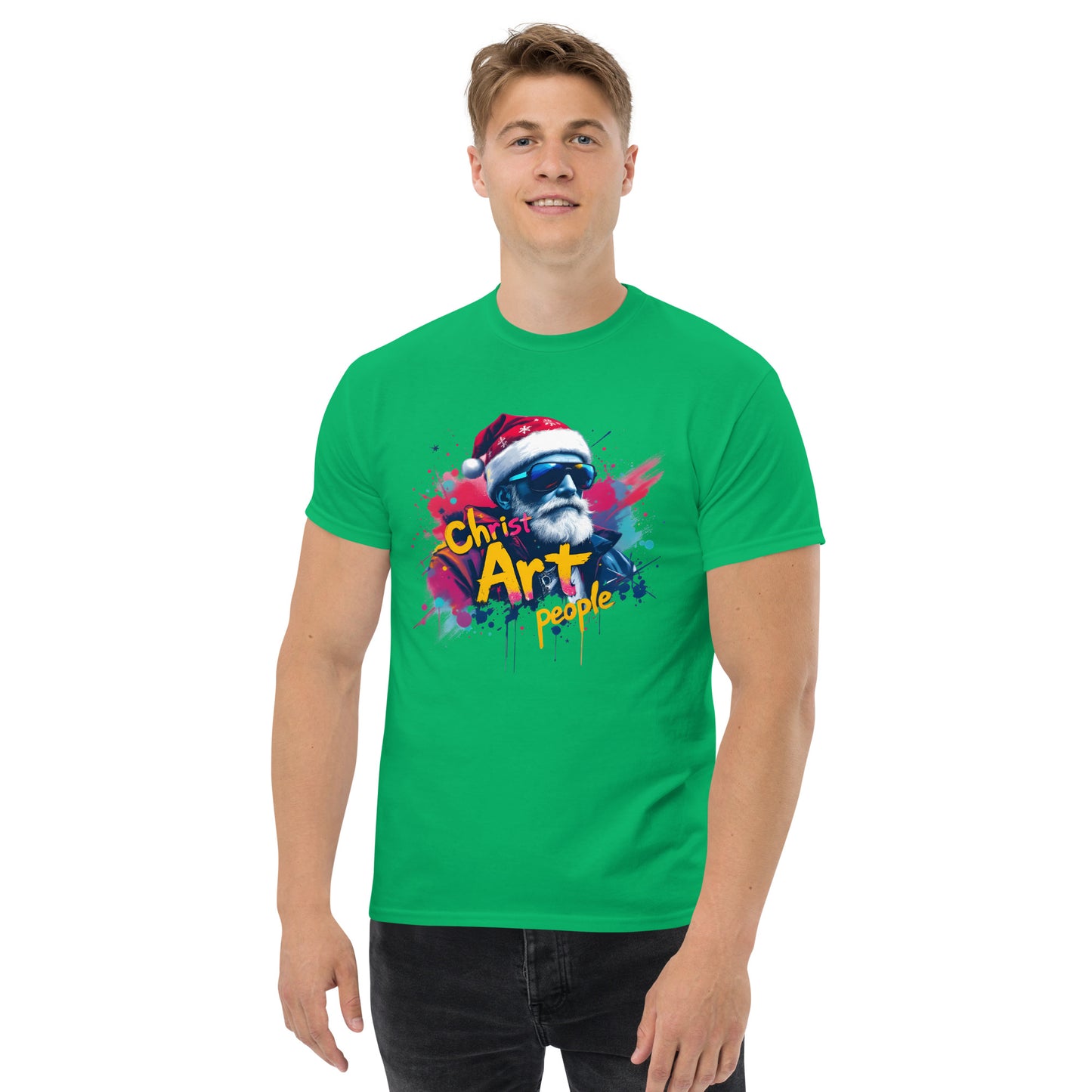 Unisex christ art people classic tee
