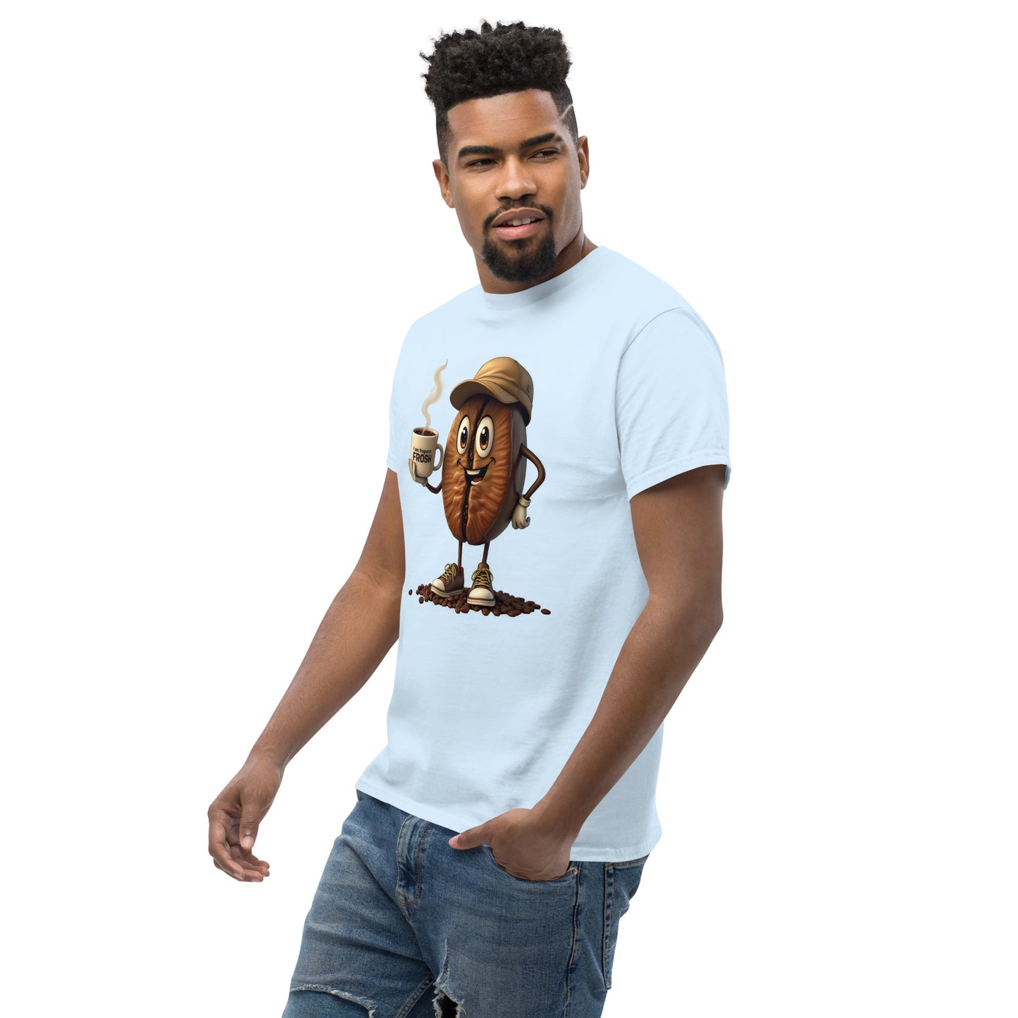 Unisex coffee Bean in a cup classic tee