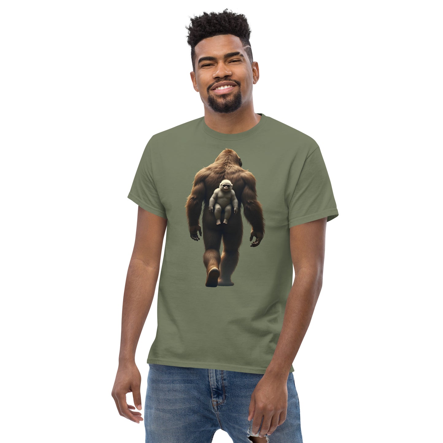 Unisex Baby Bigfoot backpack classic tee