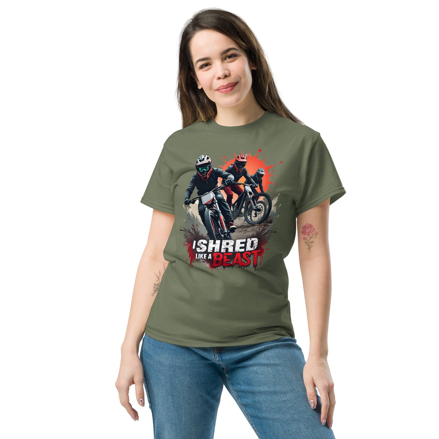 Unisex I ride like a beast classic tee