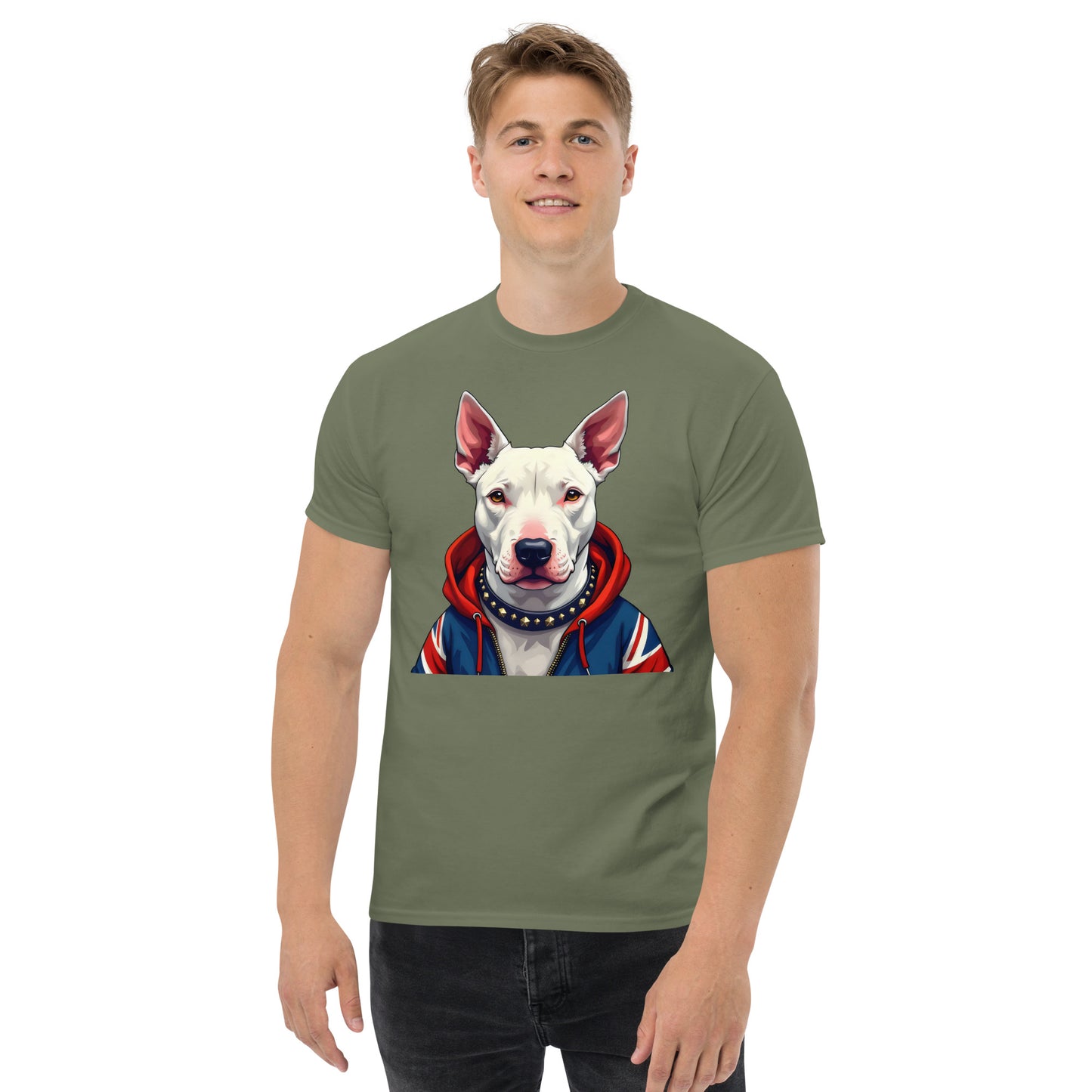 Unisex What English bull terrier union Jack Hoodie classic tee
