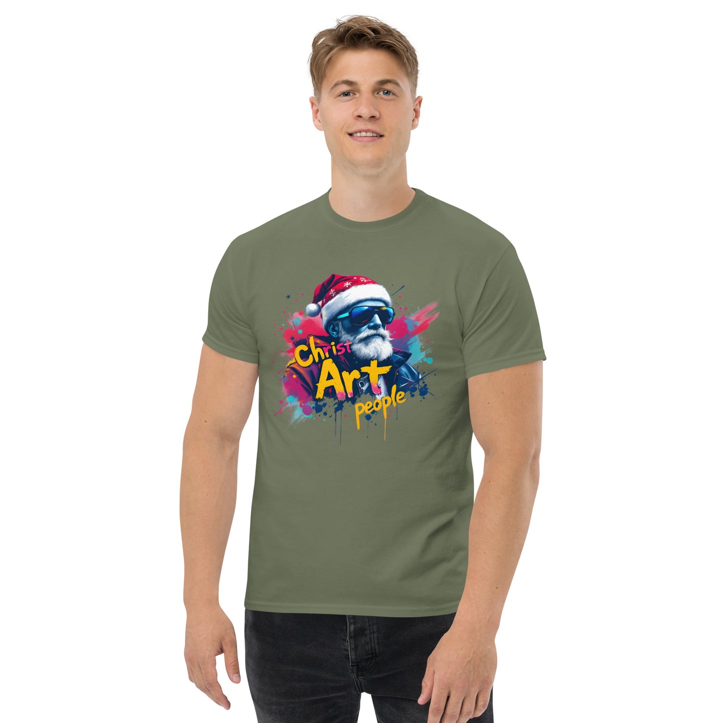 Unisex christ art people classic tee