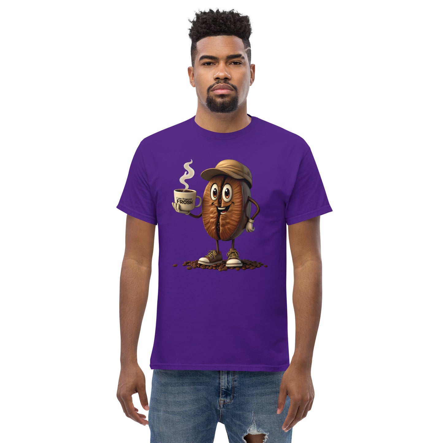 Unisex coffee Bean in a cup classic tee
