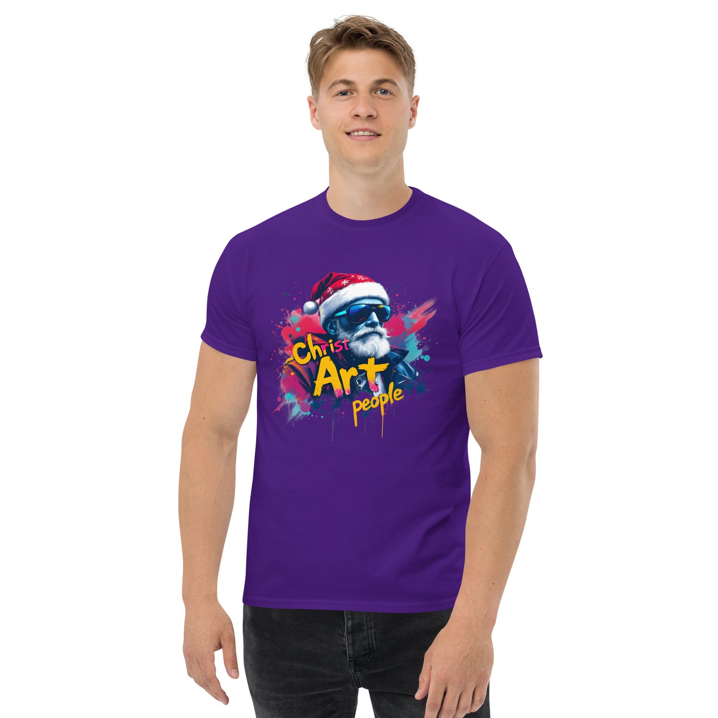 Unisex christ art people classic tee