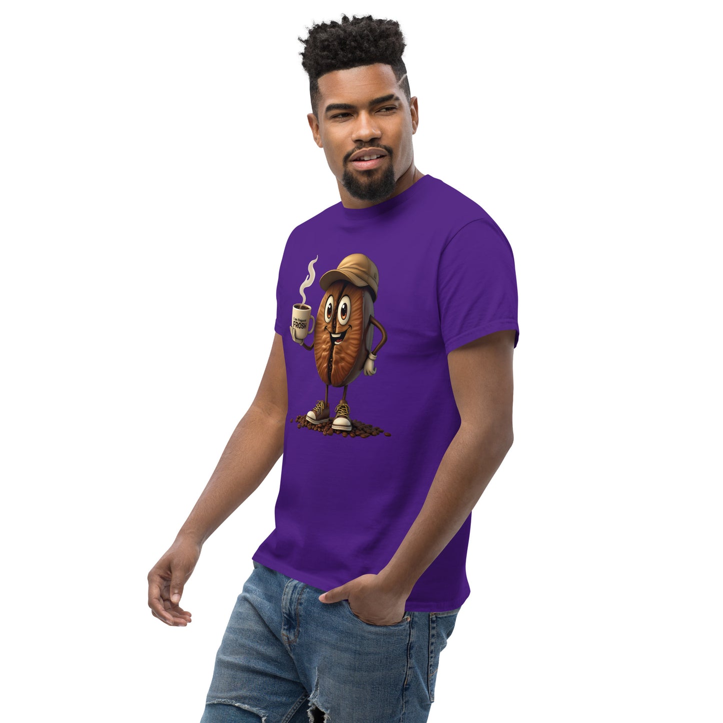 Unisex coffee Bean in a cup classic tee
