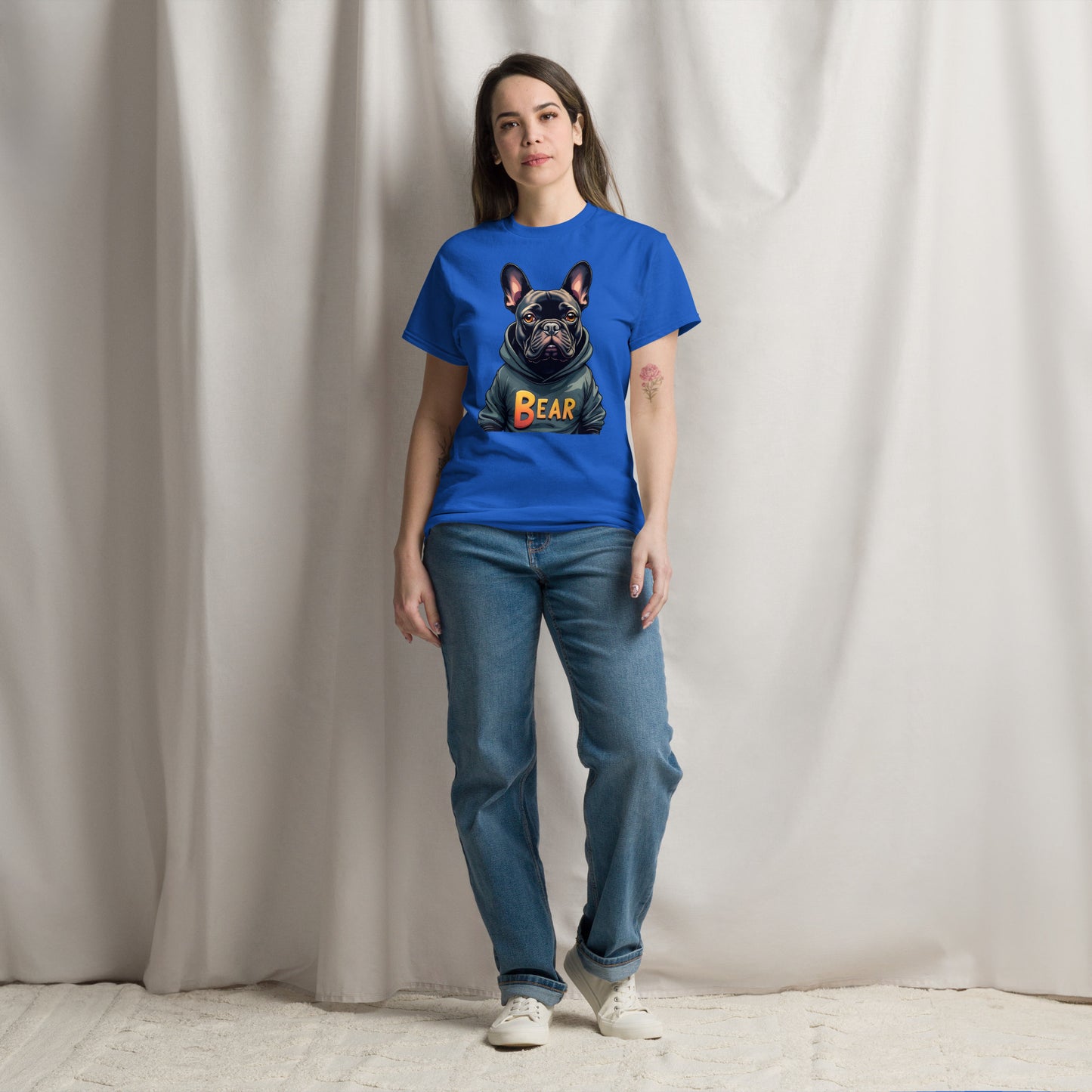 Woman's French bulldog bear classic tee