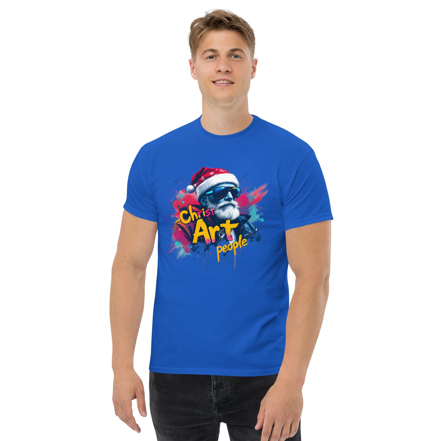 Unisex christ art people classic tee
