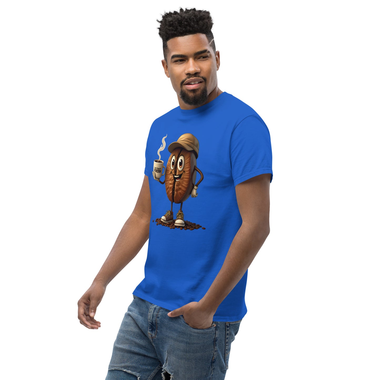 Unisex coffee Bean in a cup classic tee