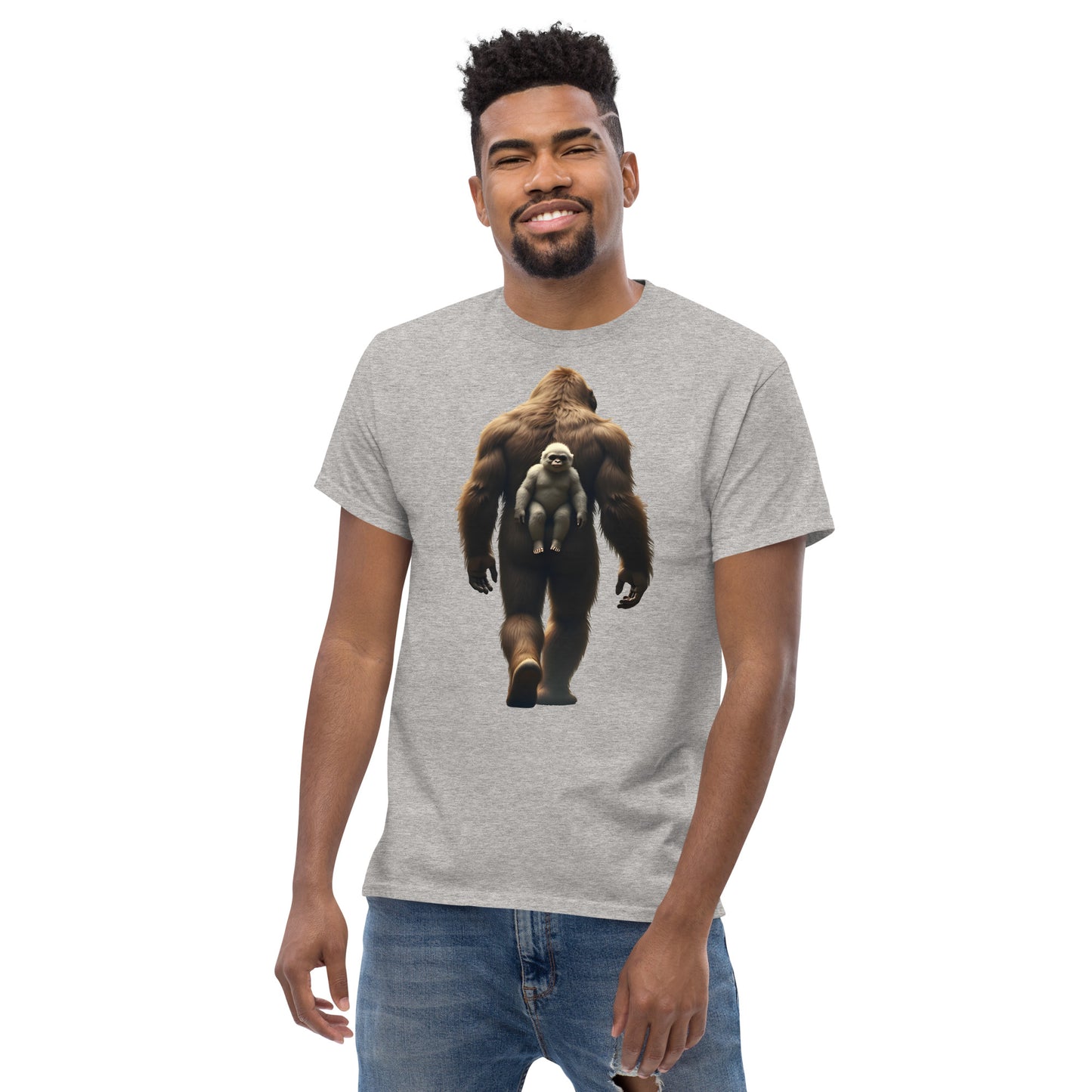 Unisex Baby Bigfoot backpack classic tee