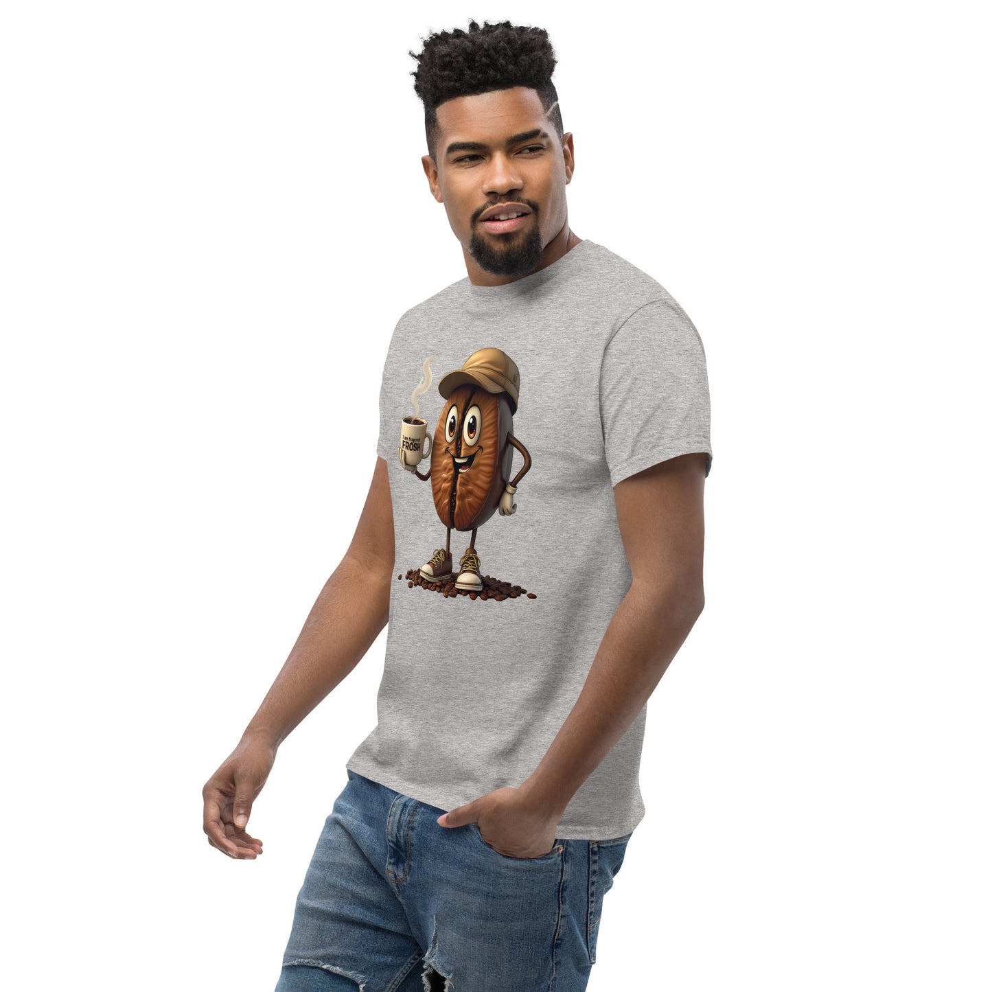 Unisex coffee Bean in a cup classic tee