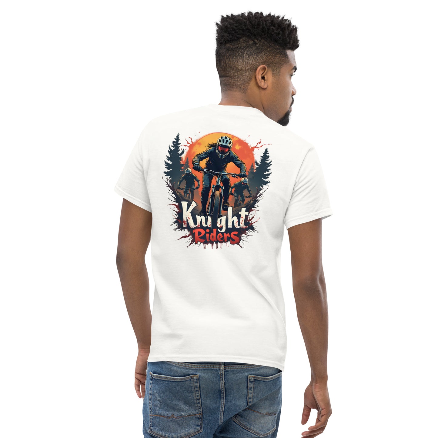 Men's Back print Knight riders classic tee