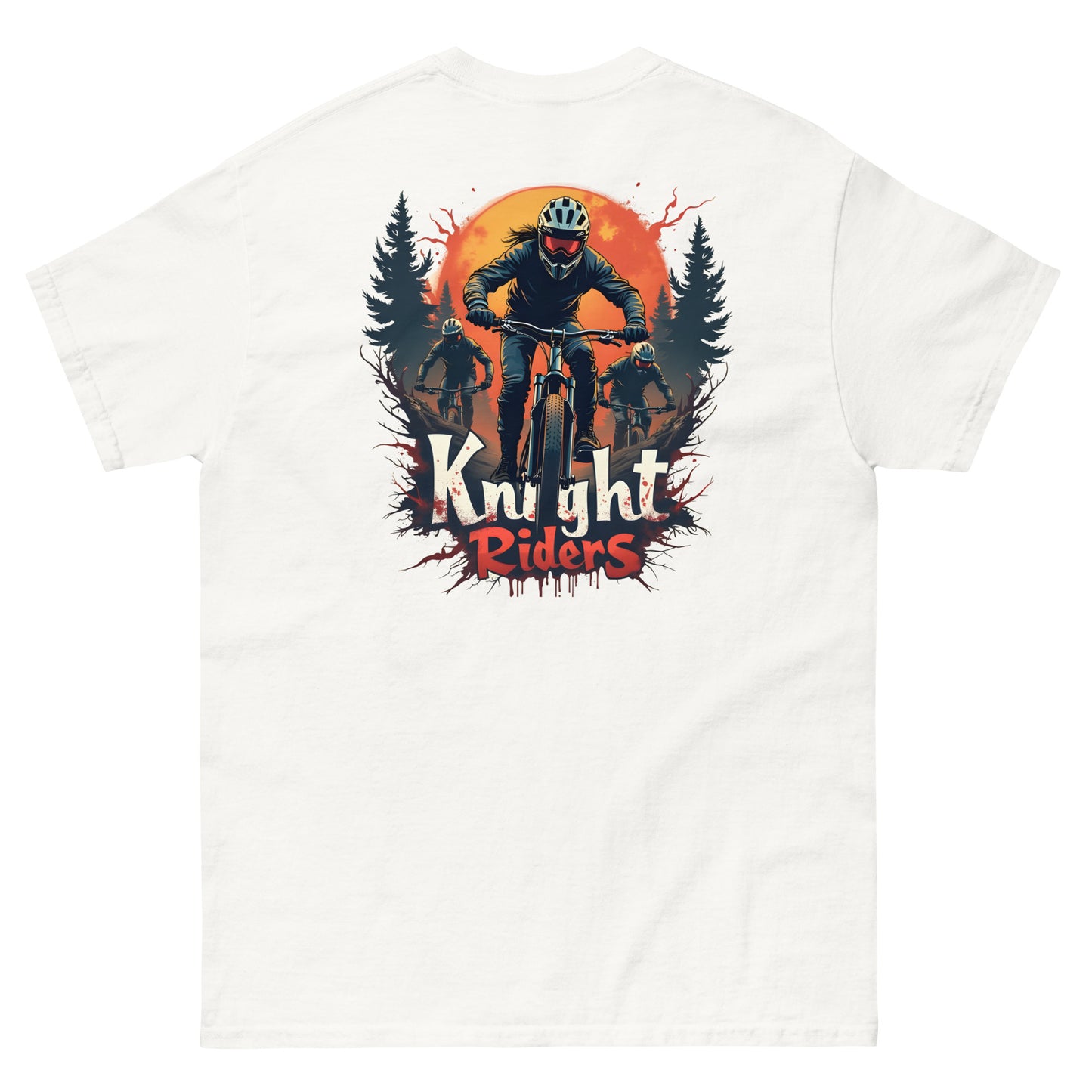 Men's Back print Knight riders classic tee