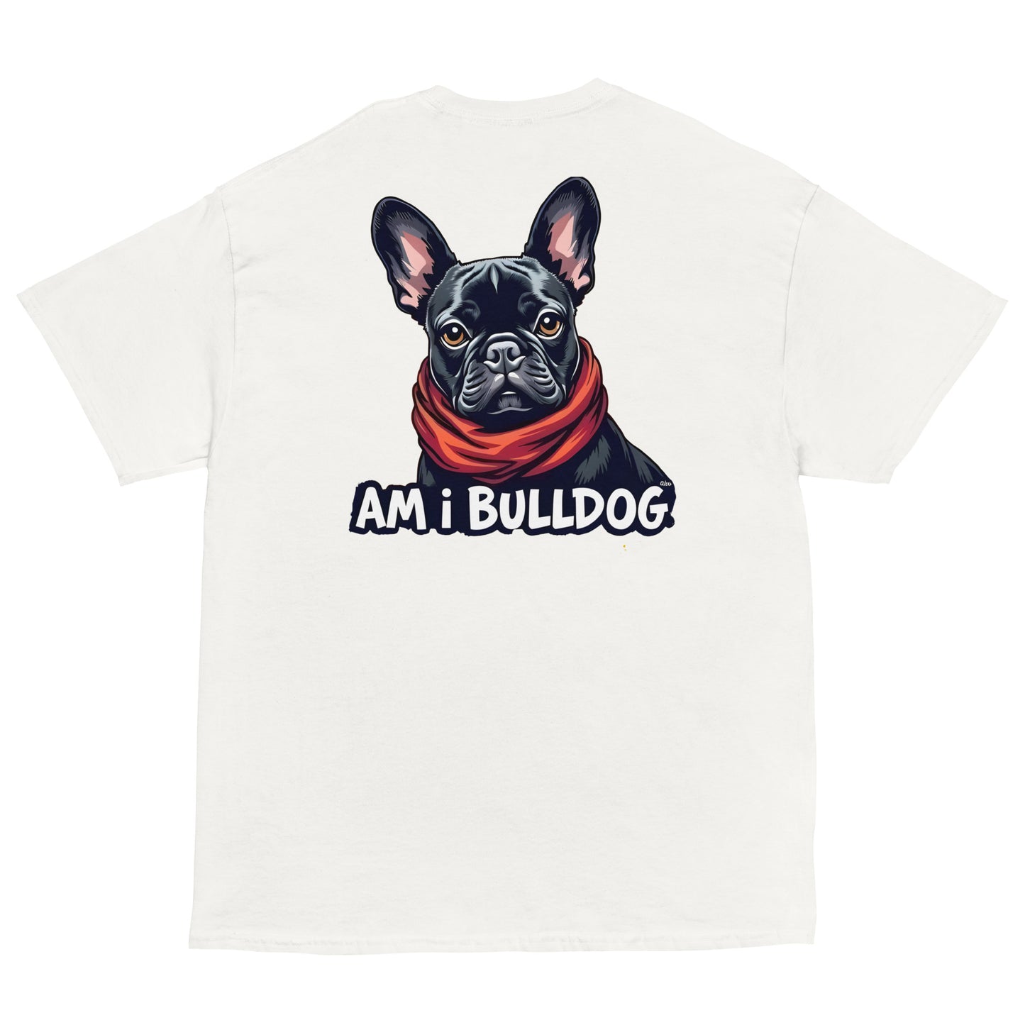 Women's twin print pug French bulldog classic tee