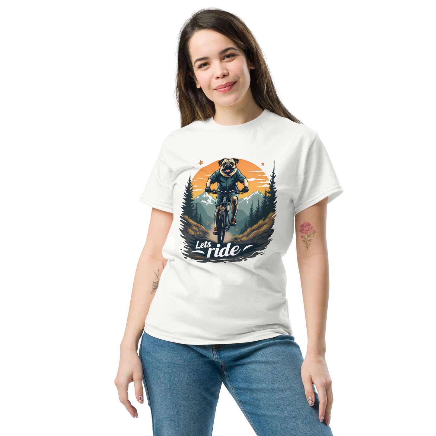 Unisex Let's ride Bulldog classic tee
