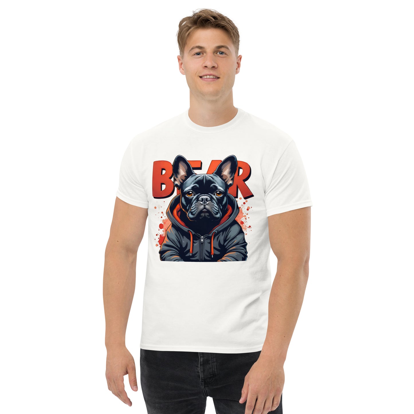Unisex Bear Dog French bulldog classic tee