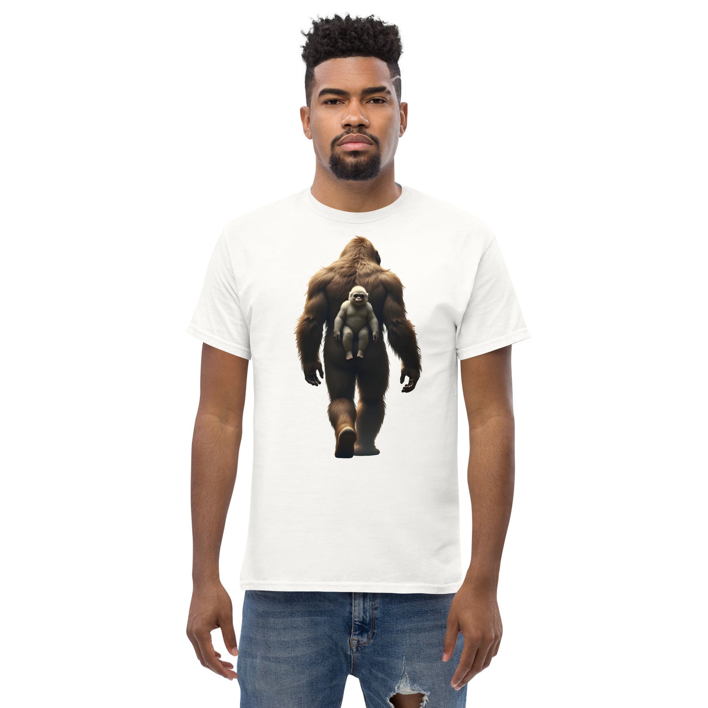 Unisex Baby Bigfoot backpack classic tee
